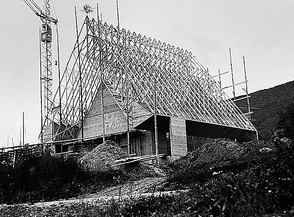 Foto der Bauphase: Archiv von Margrith und Edgar Leimer - Viatte