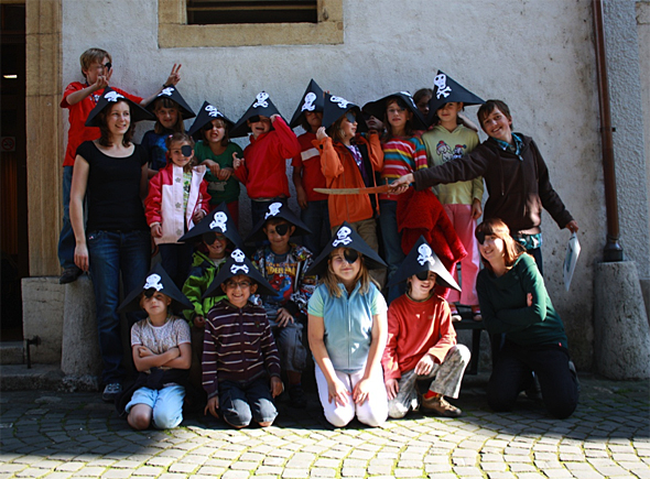 Piratenspiel im Kindertreff der Kirchgemeinde Pilgerweg Bielersee