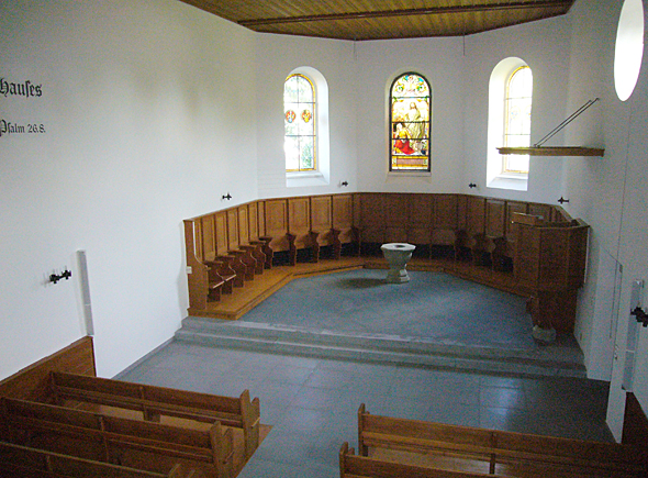 Kirche nachher leer